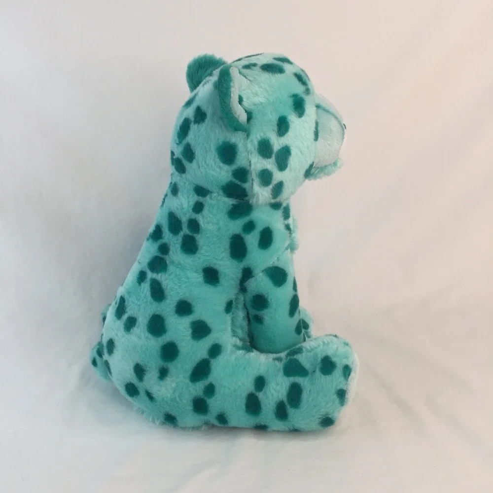 Aurora Destination Nation Leopard Plush 11in Teal Spotted Glitter‎ Eyes 2022